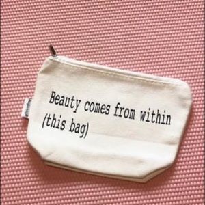 Customized canvas makeup bag